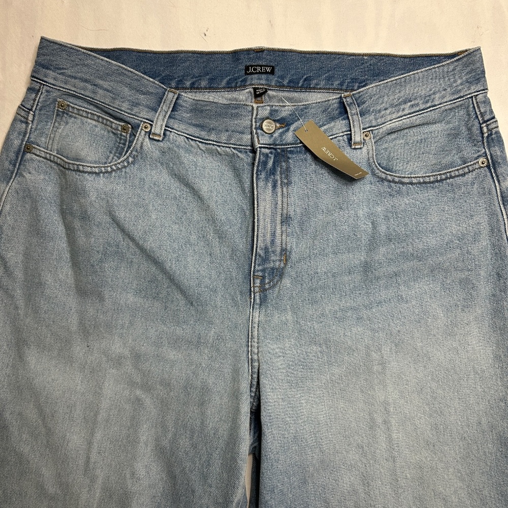 NWT J Crew Womens Mid-rise Superwide-leg Jeans 34x30 Baggy - Picture 2 of 14